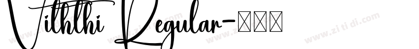 Viththi Regular字体转换